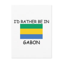 I'd rather be in Gabon postcards