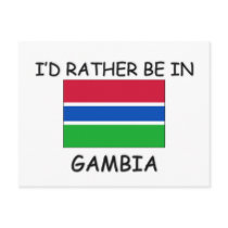 I'd rather be in Gambia postcards