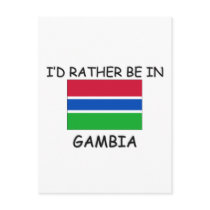I'd rather be in Gambia postcards