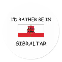 I'd rather be in Gibraltar stickers