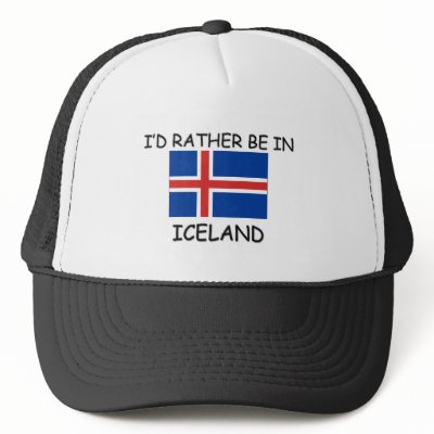 I'd rather be in Iceland Hats by flagshirt