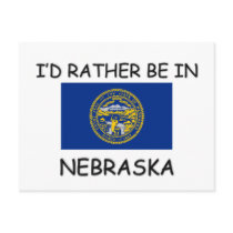 I'd rather be in Nebraska postcards