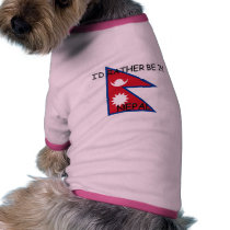 I'd rather be in Nepal pet clothing by flagshirt I'd rather be in Nepal pet clothing