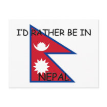 I'd rather be in Nepal postcards