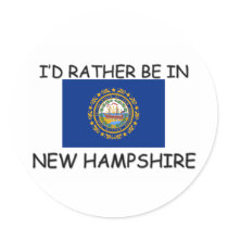 I'd rather be in New Hampshire stickers