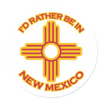 I'd Rather Be In New Mexico stickers by NMGiftShop I'd Rather Be In New Mexico stickers