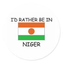 I'd rather be in Niger stickers