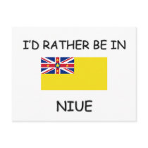 I'd rather be in Niue postcards