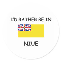 I'd rather be in Niue stickers by flagshirt I'd rather be in Niue stickers