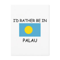 I'd rather be in Palau postcards