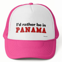 I'd Rather Be In Panama hats