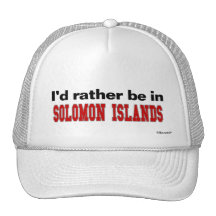 I'd Rather Be In Solomon Islands Mesh Hat