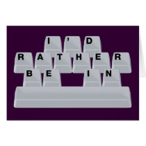 I'd Rather Be in Space cards by FunnySillyShirts I'd Rather Be in Space cards