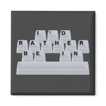 I'd Rather Be in Space magnets by FunnySillyShirts I'd Rather Be in Space magnets