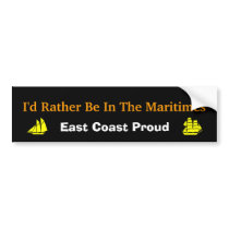 I'd Rather Be In The Maritimes Bumper Sticker bumper stickers