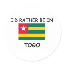 I'd rather be in Togo stickers