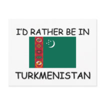 I'd rather be in Turkmenistan postcards