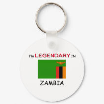 I'd Rather Be In ZAMBIA keychains