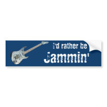 I'd rather be Jammin' bumper stickers by ecaggiani I'd rather be Jammin' bumper stickers