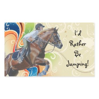 I'd Rather Be Jumping! Horse Stickers