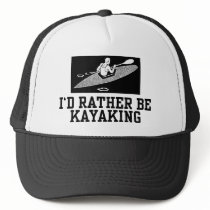 I'd Rather be Kayaking hats by magarmor I'd Rather be Kayaking hats
