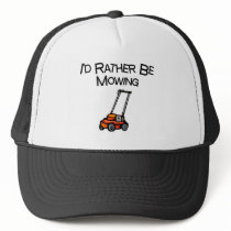 I'd Rather Be Mowing hats