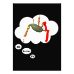 i'd rather be playing Bagpipes 6 Personalized Invitation
