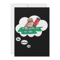 I'd rather be playing Bingo 5 Personalized Invitations
