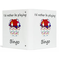 I'd rather be playing bingo (bag) vinyl binder