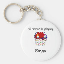 I'd rather be playing bingo (bag) keychain