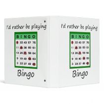 I'd rather be playing bingo (card) binders