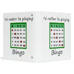 I'd rather be playing bingo (card) binders