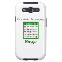 I'd rather be playing bingo (card) galaxy s3 cover