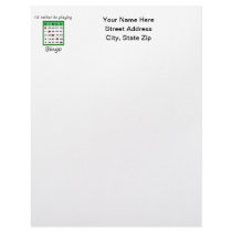 I'd rather be playing bingo (card) customized letterhead