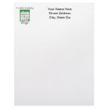 I'd rather be playing bingo (card) customized letterhead
