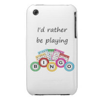 I'd rather be playing bingo iphone 3 case-mate case