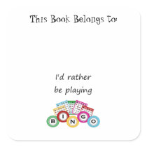 I'd rather be playing bingo stickers