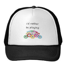 I'd rather be playing bingo trucker hats