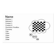 I'd rather be playing Chess 3 Business Card Template