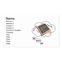 I'd rather be playing Chess 4 Business Cards