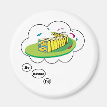 I'd rather be playing Dominos Refrigerator Magnets