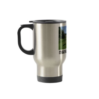 I'd Rather Be Playing Golf (Golfer On Golf Course) mug