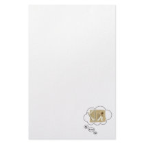 i'd rather be playing Harp 2 Customized Stationery