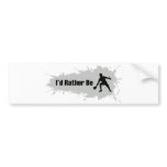 I'd Rather Be Playing Ping Pong Bumper Sticker