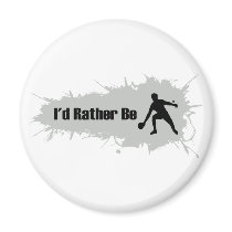 I'd Rather Be Playing Ping Pong Fridge Magnet