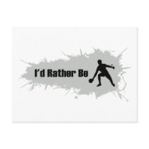I'd Rather Be Playing Ping Pong Postcard