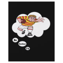 I'd rather be playing Rugby 3 Personalized Flyer