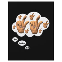 i'd rather be playing Snapping Fingers 3 Custom Flyer