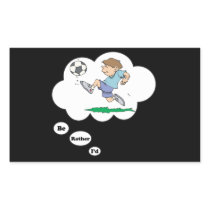 I'd rather be playing Soccer 9 Sticker