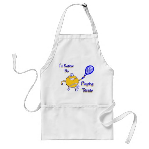 I'd Rather Be Playing Tennis Aprons